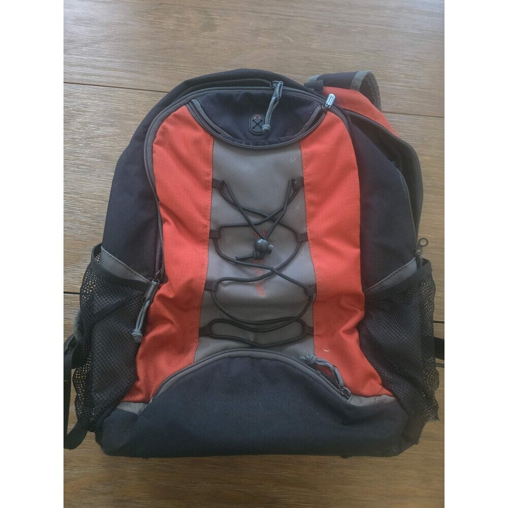 Black Red Outdoor Backpack Hiking Daypack School Travel Bag